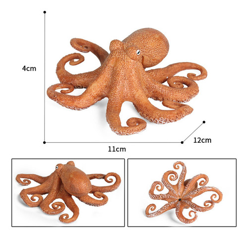 De 2 De Modelo De Pulpo Animal, Juguetes De Plástico Para