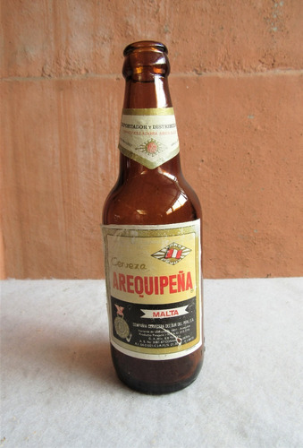 Botella Antigua Cerveza Malta Arequipeña Arica (c85)