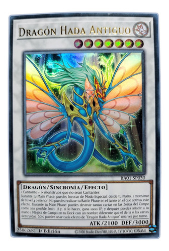 Yugi-oh! Ancient Fairy Dragon Lckc-en070 Ultra