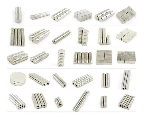 100 Imanes De Neodimio 8mm X 8mm Cilindro Super Potente