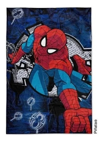 Frazada Spiderman Piñata Flannel 1½ Super Soft