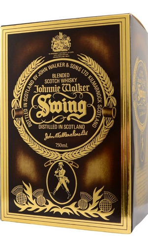 Imagen 2 de 6 de Whisky Johnnie Walker Swing ´1980´ 750ml En Estuche