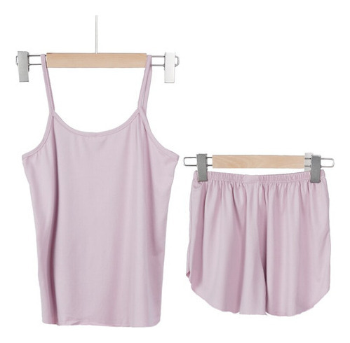 Pijama Para Mujer Conjunto De Pijama Y Pantalones Cortos Si
