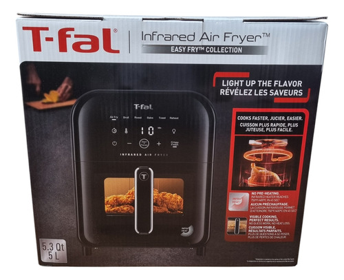 Freidora De Aire T-fal Ey8158uo Infrarroja Air Fryer Negro