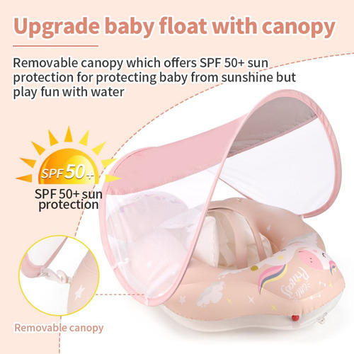 Flotador De Natación Inflable De Dibujos Animados Para Bebés