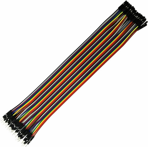 Cables-jumpers Macho-hembra Dupont Protoboard 20cms X 40und.