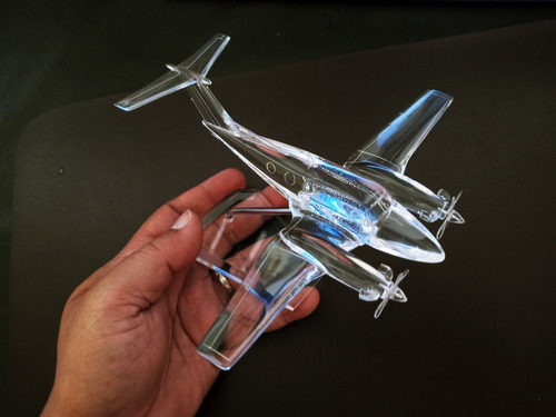 Aviao King Air F-90 Esc:1/85(14cm) Miniatura Maquet Presente