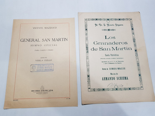 Imagen 5 de 9 de Antiguas Partituras San Martín Lote X 8 Mag 59456