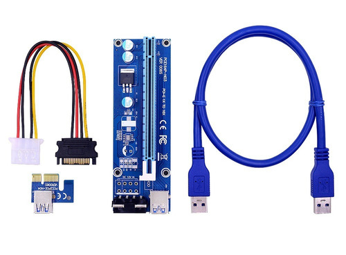 Riser Pci Express 1x 16x Bitcoin Btc Minar Criptomoneda