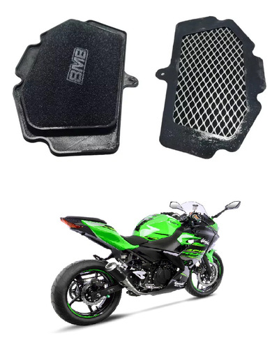 Filtro Aire Bmb Kawasaki Ninja 400 19-23 Espuma Lavable