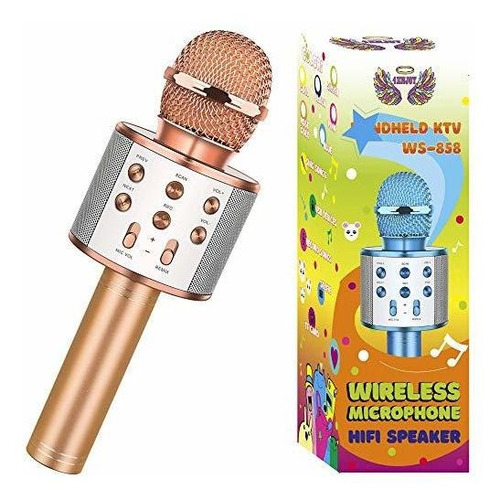 Microfono Karaoke Inalambrico Bluetooth Para Niño Navidad