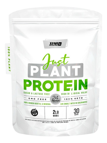 Just Plant Protein 2 Lb Star Pea Isolate Vegan Keto Sin Tacc