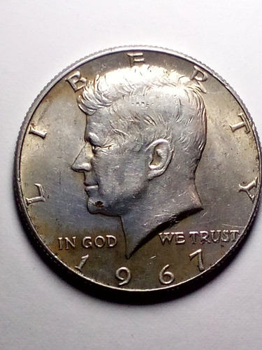 Medio Dolar  Kennedy De Plata  1966 