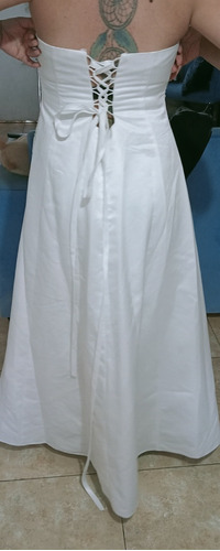 Vestido De Novia Talla 42 -44 Espalda Ajustable