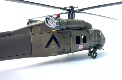 Helicoptero Black Hawk UH60 de controle remoto escala 1:47 escala do falcão  UH60-Black 6