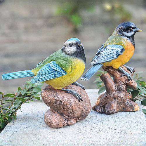 Decoración De Figuras De Pájaros Mini Macetas De Flor En