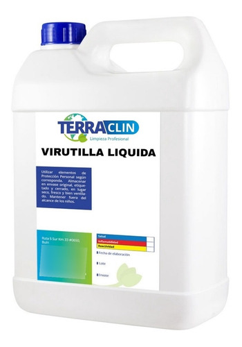 Virutilla Líquida Terraclin Para Cera, Grasa, Pintura 5 L