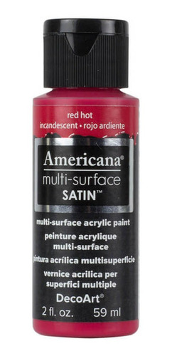 Tinta Multi-surface Decoart Americana Red Hot 562