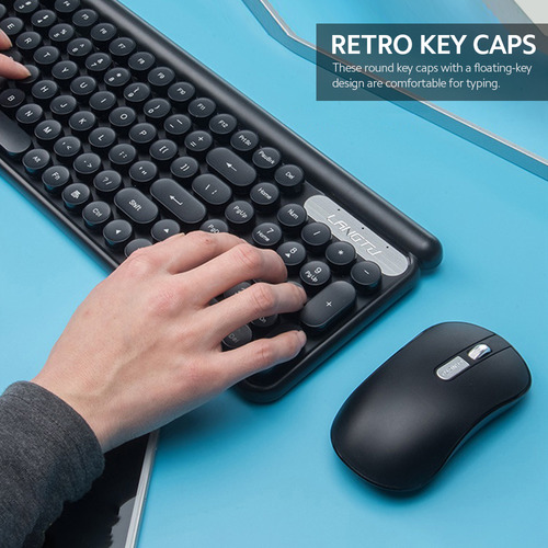 Conjunto De Teclado Ergonômico Sem Fio E Mouse Com .