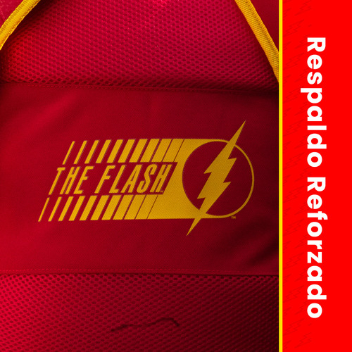 Mochila Juvenil Dc Comics Flash Casual Edición Limitada