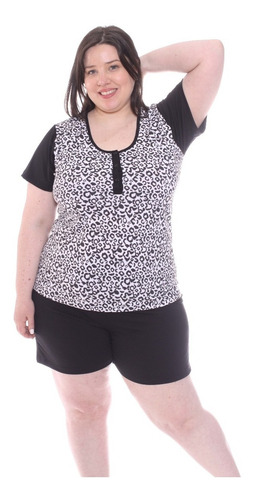 Imagen 5 de 7 de Pijama Verano Talle Grande Y Amplio Mujer 825 Local