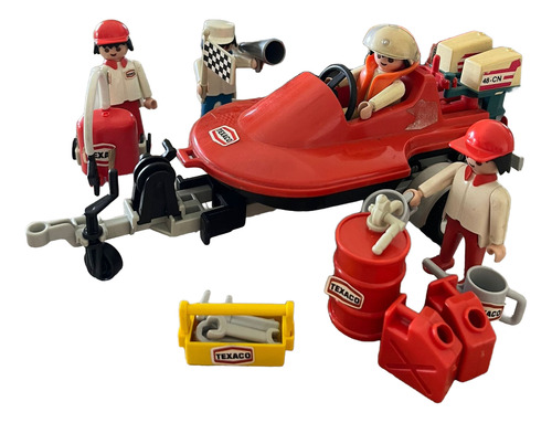Playmobil Antex System #3538 -- Lancha Rojo (Usado)