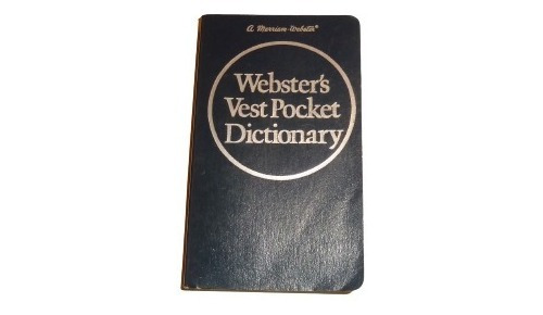 Diccionario Inglés Webster`s Vest-pocket Dictionary