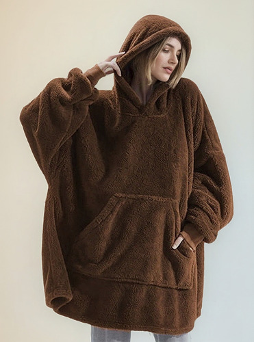 Sudadera Cobija Afelpada Calientita Suave Hoodie Capucha A