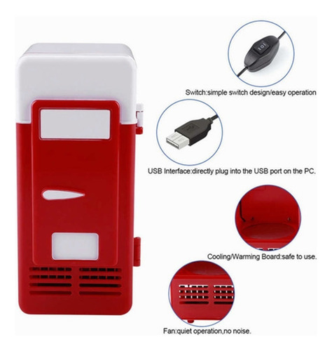 Calefacción Y Refrigeración, Mini Refrigerador Portátil Usb