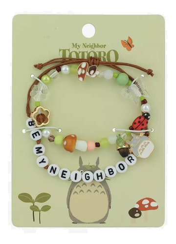 Set 2 Pulseras Vecino Totoro Ghibli Studio Original Hottopic