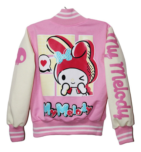 Chaquetas Béisbol De Kuromi Onegai My Melody Chamarra Niñas