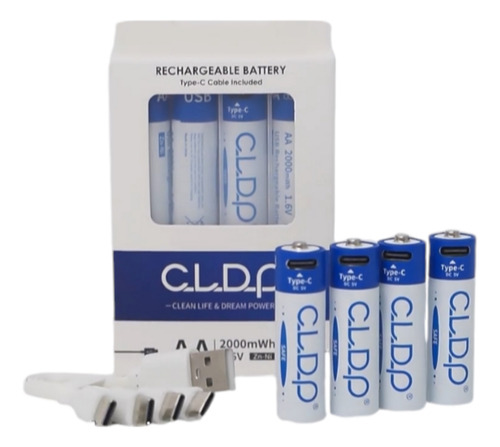 Pack 4 Pilas Aa Recargables 2000 Mah Para Controles Xbox One