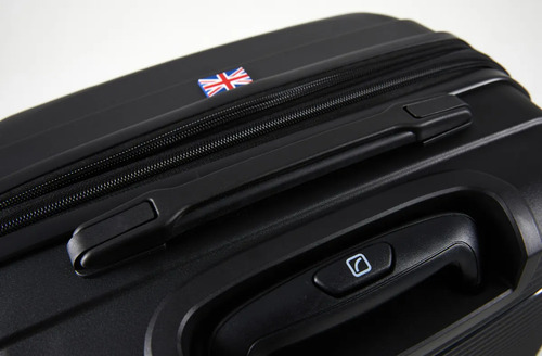 Maleta Carry On 20 Pulgadas Expandible Polipropileno Negro Negro Rayas