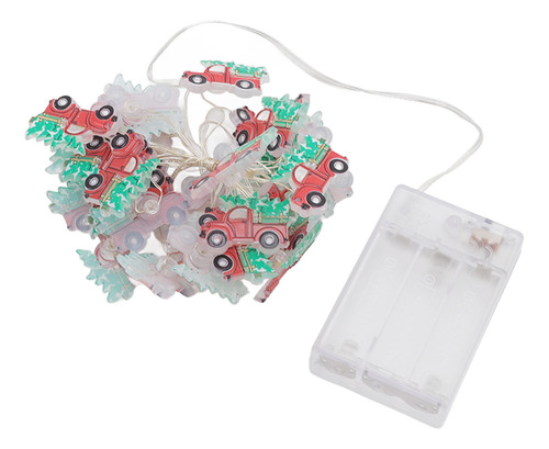 Cadena De Guirnaldas De Luces Navideñas Con Forma De Camión