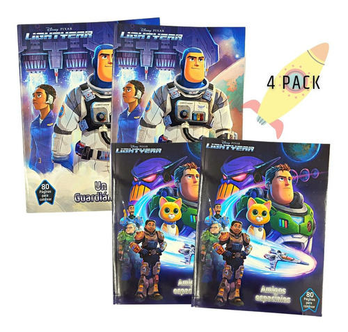 4 Libros De Lightyear Para Iluminar Y Actividades 80 Pag C/u