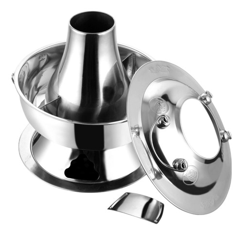 Cobre Olla Shabu Olla Multiusos División Plateada De 30cm