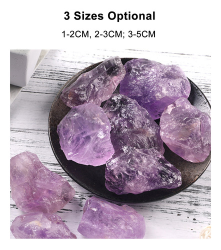 Cristal De Amatista En Bruto Para Sanación Y Meditación, 3.5