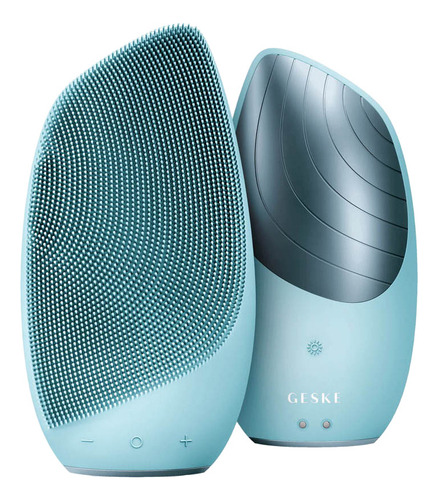 Geske Cepillo Facial Térmico 6 En 1 Para Limpieza Sónica Color Azul Pastel