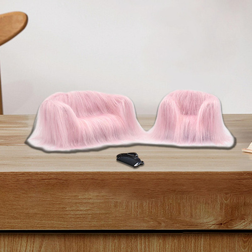 Set De Muebles En Miniatura Para Casa De Muñecas A Rosa