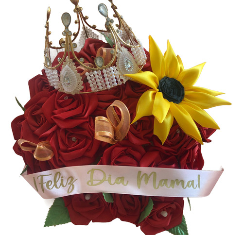 Liston Con Frases Para Ramos De Flores 12 Piezas Rojo Blanco Negro Rosa Feliz Día Mamá