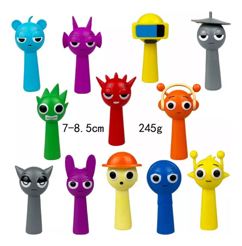 Z Sprunki Plush Juego Peluche Muñeca 12pcs