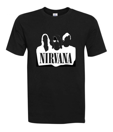 Polera Estampada Personalizada Banda Rock Nirvana