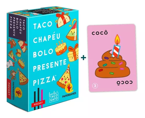 Taco Chapéu Bolo Presente Pizza Jogo