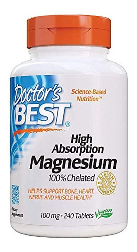 Magnesio Alta Absorción Vegano 240tab No-omg/no-gluten/no-s