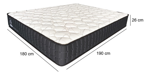 Colchón Comprimido King A26 Comfort Plus Resorte Pocket