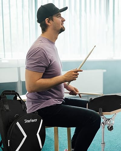 Starfavor Drum Practice Pad Con Snare Drum Stand Set, Kit De