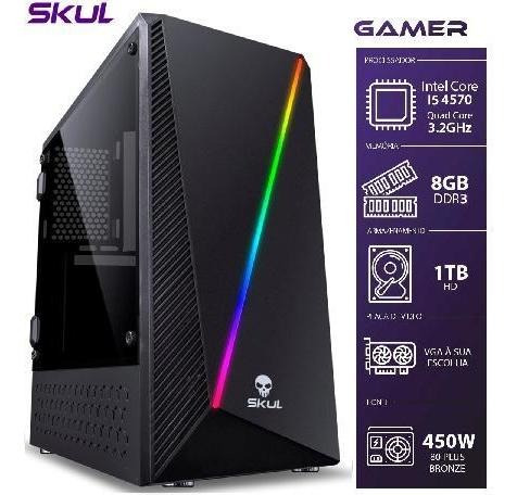 Computador Gamer 5000 - 4570 3.2ghz 8gb Ddr3 Hd 1tb Fonte