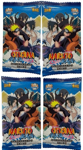 X4 Sobres Premium 5 Cartas Naruto Shippuden Regalo Perfecto 