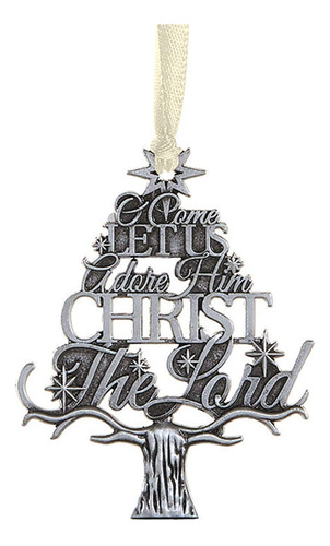 Religious O Come Let Us Adore Him Tree - Adorno De Navidad,