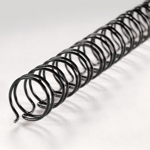 Espiral Gusano Metalico Gbc 1 Pulgada Paso 2:1 C/20 Negro